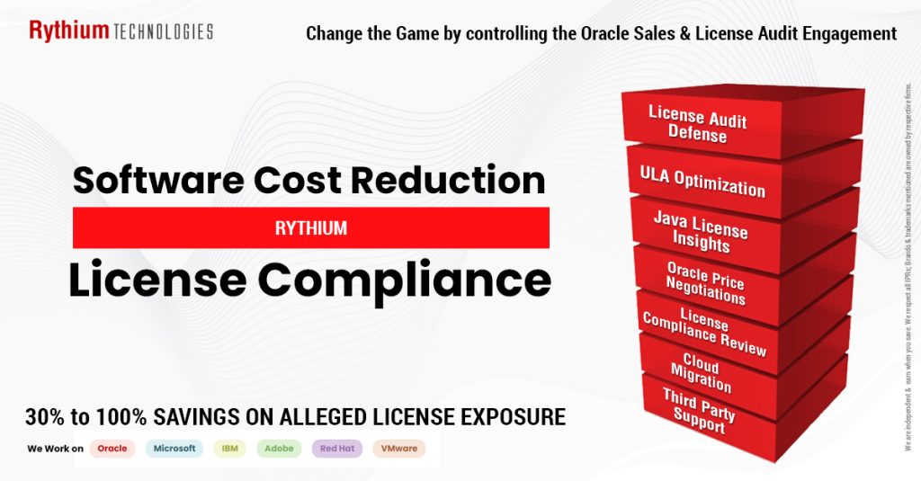 Software Cost Reduction and License Compliance. How to handle Oracle Audit better